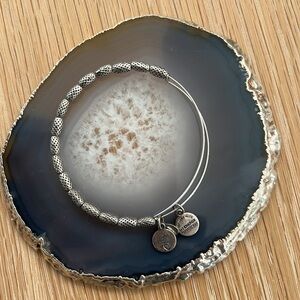 Alex and Ani Indus Beaded Russian Silver Bracelet Bangle